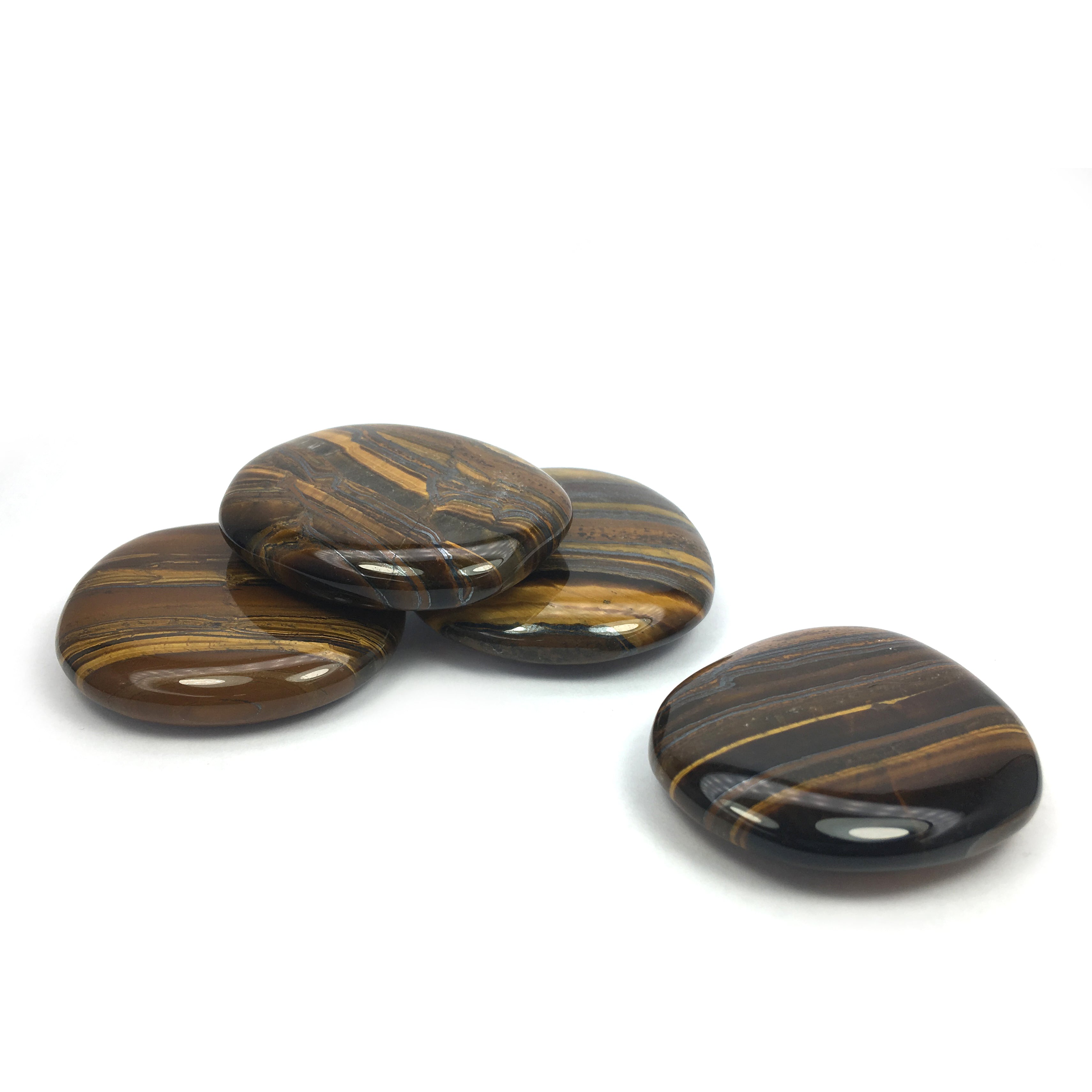 Tiger's Eye Crystal Palm Stone Happy Soul Online